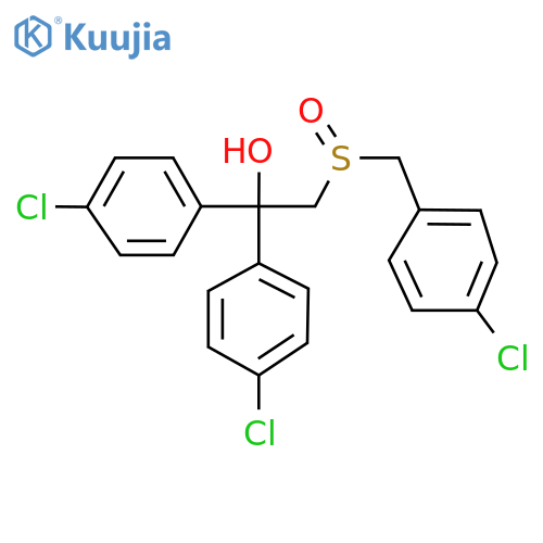 2-[(4-CHLOROBENZYL)SULFINYL]-1,1-BIS(4-CHLOROPHENYL)-1-ETHANOL structure
