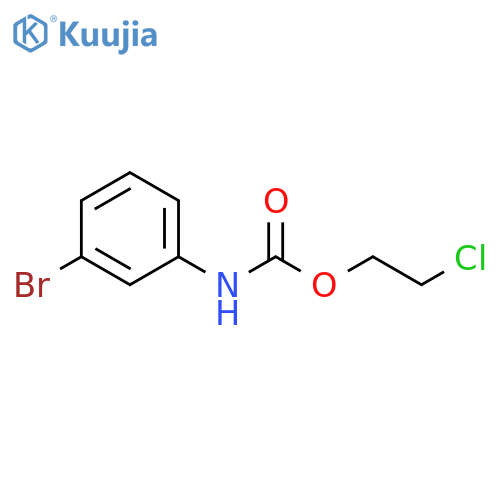 2-chloroethyl N-(3-bromophenyl)carbamate structure