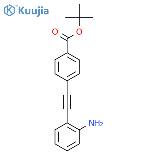 tert-butyl 4-2-(2-aminophenyl)ethynylbenzoate structure