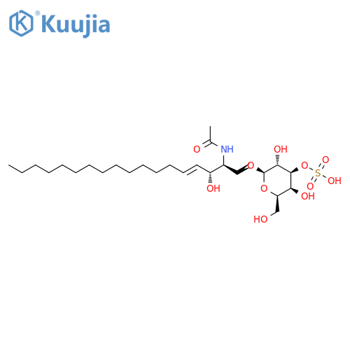 N-[(1S,2R,3E)-2-hydroxy-1-[[(3-O-sulfo-β-D-galactopyranosyl)oxy]methyl]-3-heptadecen-1-yl]-acetamide structure