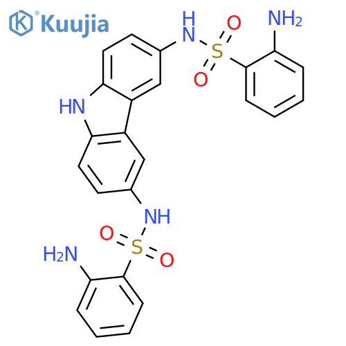 Benzenesulfonamide,N,N'-carbazole-3,6-diylbis[amino- (8CI) structure