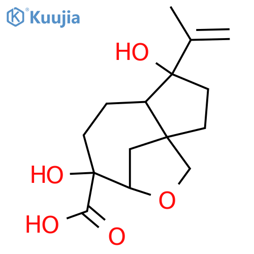 9,15-Epoxy-4,8-dihydroxy-11-daucen-14-oic acid; (4β,8α,9β)-form structure