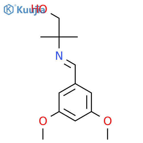 1-Propanol,2-[[(3,5-dimethoxyphenyl)methylene]amino]-2-methyl- structure