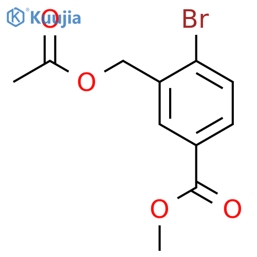 Methyl 3-(acetoxymethyl)-4-bromobenzoate structure
