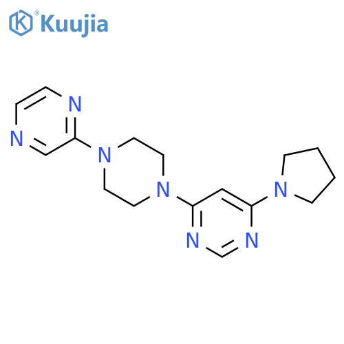 4-[4-(pyrazin-2-yl)piperazin-1-yl]-6-(pyrrolidin-1-yl)pyrimidine structure