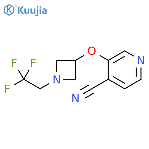 3-{1-(2,2,2-trifluoroethyl)azetidin-3-yloxy}pyridine-4-carbonitrile structure