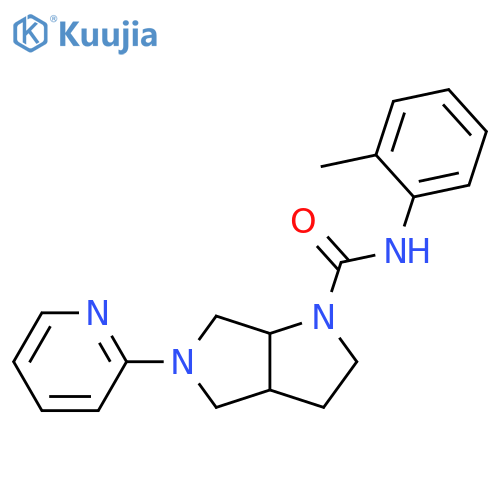 N-(2-methylphenyl)-5-(pyridin-2-yl)-octahydropyrrolo[3,4-b]pyrrole-1-carboxamide structure