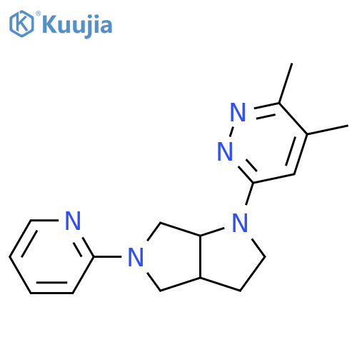 3,4-dimethyl-6-[5-(pyridin-2-yl)-octahydropyrrolo[3,4-b]pyrrol-1-yl]pyridazine structure