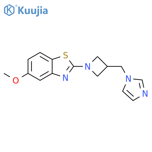 2-{3-[(1H-imidazol-1-yl)methyl]azetidin-1-yl}-5-methoxy-1,3-benzothiazole structure