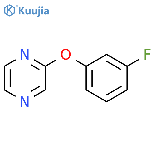 2-(3-fluorophenoxy)pyrazine structure