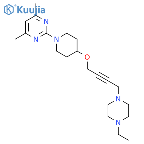2-(4-{[4-(4-Ethylpiperazin-1-yl)but-2-yn-1-yl]oxy}piperidin-1-yl)-4,6-dimethylpyrimidine structure