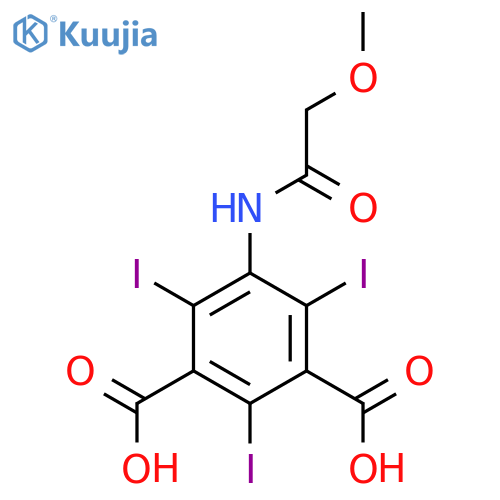2,4,6-Triiodo-5-(2-methoxyacetamido)benzene-1,3-dicarboxylic acid structure