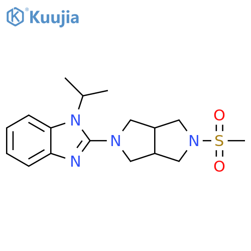 2-{5-methanesulfonyl-octahydropyrrolo[3,4-c]pyrrol-2-yl}-1-(propan-2-yl)-1H-1,3-benzodiazole structure