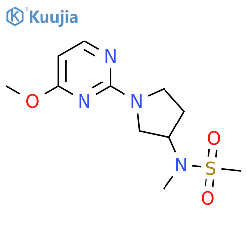 N-[1-(4-methoxypyrimidin-2-yl)pyrrolidin-3-yl]-N-methylmethanesulfonamide structure