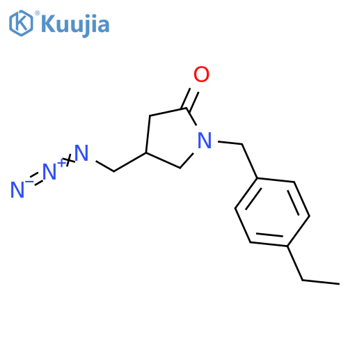 4-(azidomethyl)-1-[(4-ethylphenyl)methyl]pyrrolidin-2-one structure