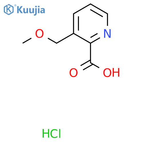 3-(Methoxymethyl)pyridine-2-carboxylic acid hydrochloride structure