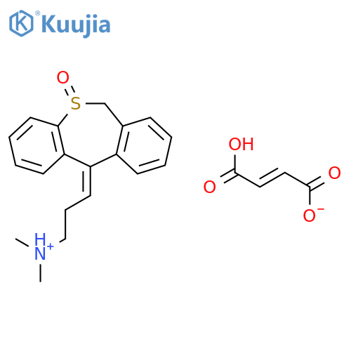 (3Z)-N,N-dimethyl-3-(5-oxidodibenzo[b,e]thiepin-11(6H)-ylidene)propan-1-aminium (2Z)-3-carboxyprop-2-enoate structure