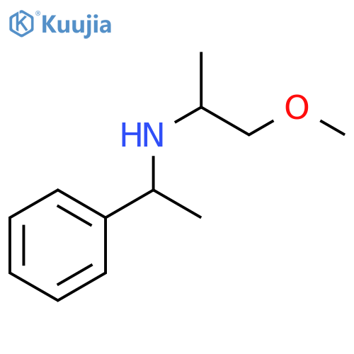(1-methoxypropan-2-yl)(1-phenylethyl)amine structure