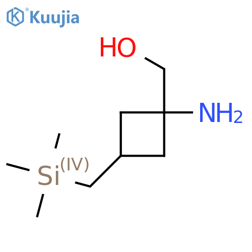 {1-amino-3-(trimethylsilyl)methylcyclobutyl}methanol structure
