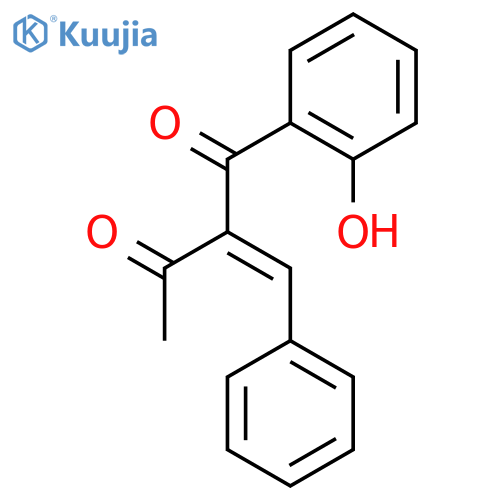1,3-Butanedione, 1-(2-hydroxyphenyl)-2-(phenylmethylene)- structure