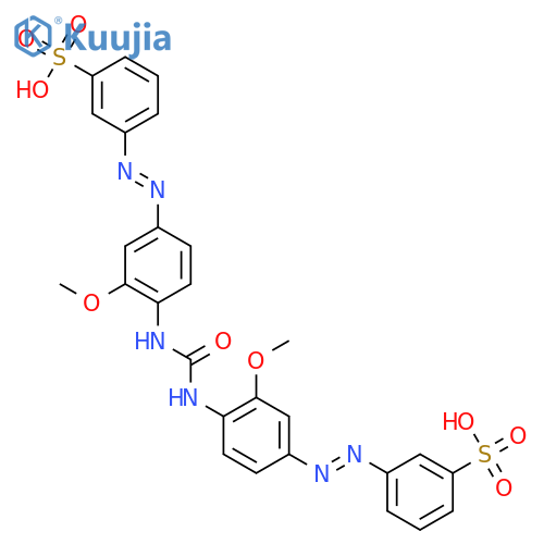 Benzenesulfonic acid,3,3'-[carbonylbis[imino(3-methoxy-4,1-phenylene)-2,1-diazenediyl]]bis- structure