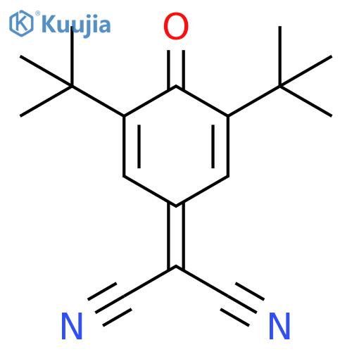 Propanedinitrile,[3,5-bis(1,1-dimethylethyl)-4-oxo-2,5-cyclohexadien-1-ylidene]- structure