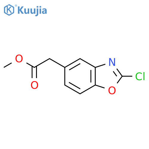 (2-Chlorobenzoxazol-5-yl)acetic acid methyl ester structure