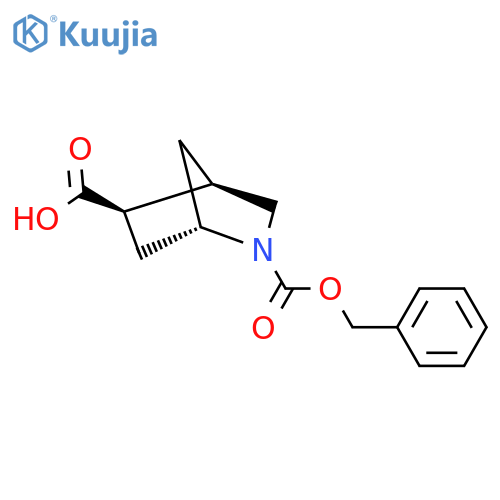 (1S,4R,5R)-2-(benzyloxy)carbonyl-2-azabicyclo2.2.1heptane-5-carboxylic acid structure