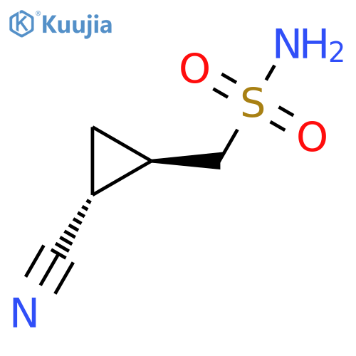 rac-(1R,2R)-2-cyanocyclopropylmethanesulfonamide structure