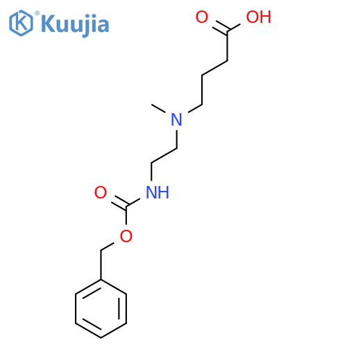 4-(2-{(benzyloxy)carbonylamino}ethyl)(methyl)aminobutanoic acid structure