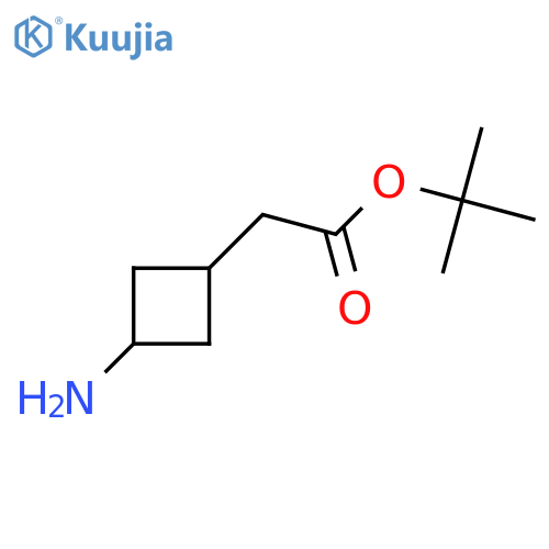 Tert-butyl 2-[(1s,3s)-3-aminocyclobutyl]acetate structure