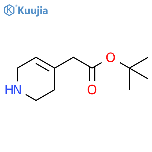 Tert-butyl 2-(1,2,3,6-tetrahydropyridin-4-yl)acetate structure