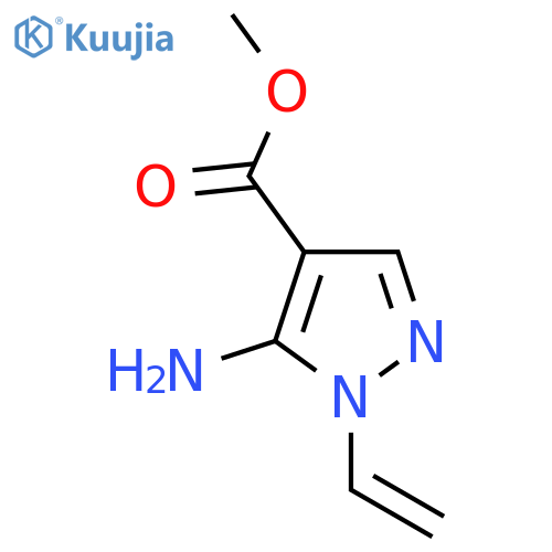 methyl 5-amino-1-ethenyl-1H-pyrazole-4-carboxylate structure