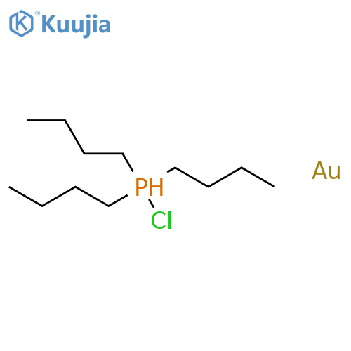 Gold, chloro(tributylphosphine)- structure