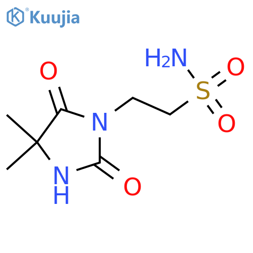 2-(4,4-Dimethyl-2,5-dioxoimidazolidin-1-yl)ethane-1-sulfonamide structure