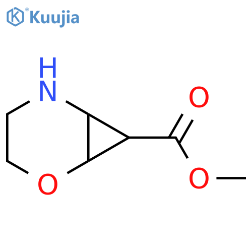 Methyl 2-oxa-5-azabicyclo[4.1.0]heptane-7-carboxylate structure