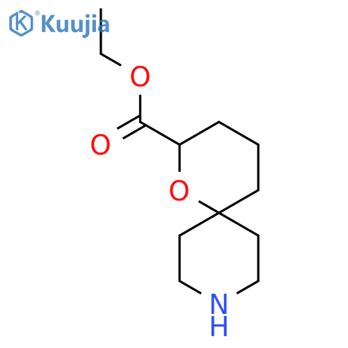 ethyl 1-oxa-9-azaspiro5.5undecane-2-carboxylate structure