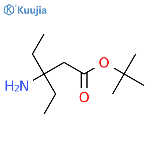 Tert-butyl 3-amino-3-ethylpentanoate structure