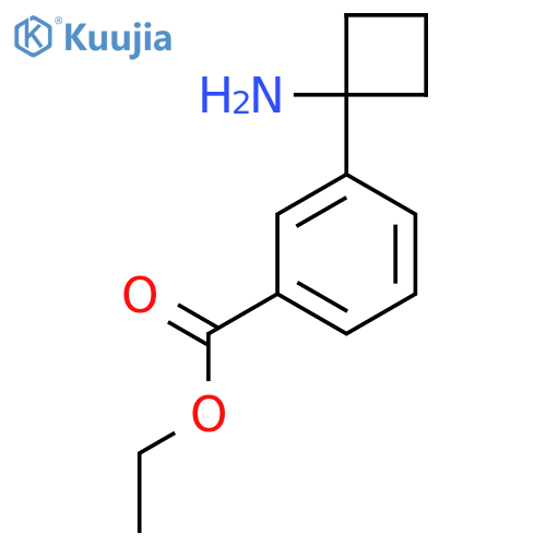 Ethyl 3-(1-aminocyclobutyl)benzoate structure