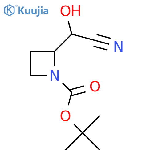 Tert-butyl 2-[cyano(hydroxy)methyl]azetidine-1-carboxylate structure