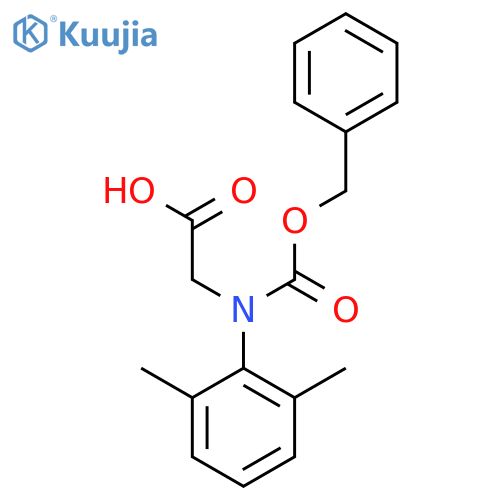 2-{(benzyloxy)carbonyl(2,6-dimethylphenyl)amino}acetic acid structure
