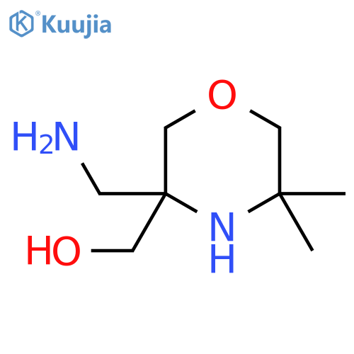 3-(aminomethyl)-5,5-dimethylmorpholin-3-ylmethanol structure