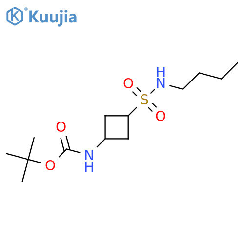 tert-butyl N-(1r,3r)-3-(butylsulfamoyl)cyclobutylcarbamate structure