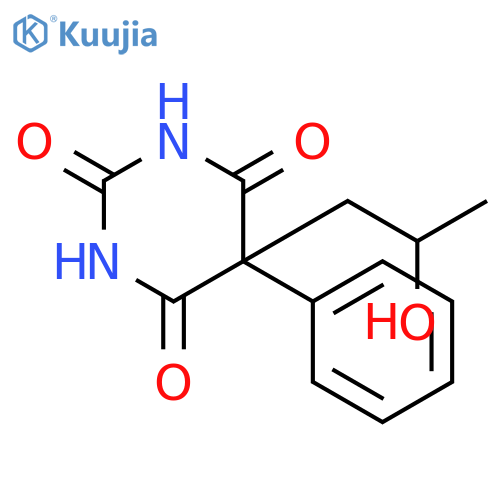 2,4,6(1H,3H,5H)-Pyrimidinetrione,5-(2-hydroxypropyl)-5-phenyl- structure