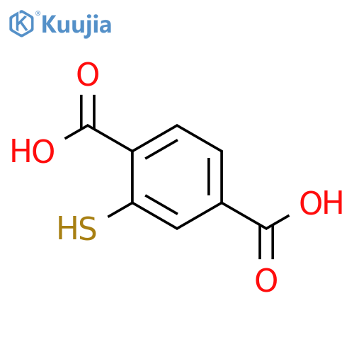 2-sulfanylbenzene-1,4-dicarboxylic acid structure