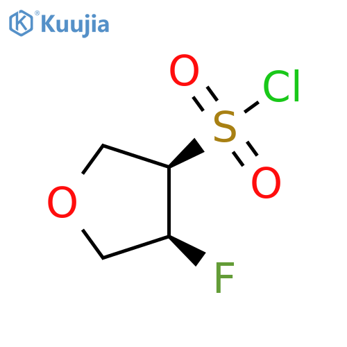rel-(3R,4S)-4-Fluorotetrahydro-3-furansulfonyl chloride structure