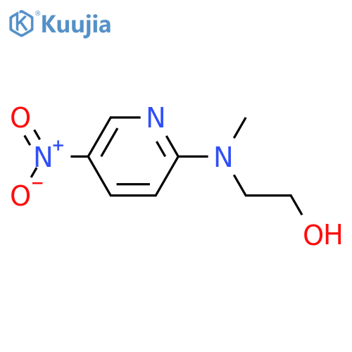 2-Methyl-(5-nitro-pyridin-2-yl)-aminoethanol structure