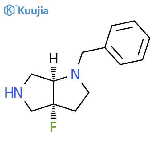 cis-1-benzyl-3a-fluoro-2,3,4,5,6,6a-hexahydropyrrolo[2,3-c]pyrrole structure