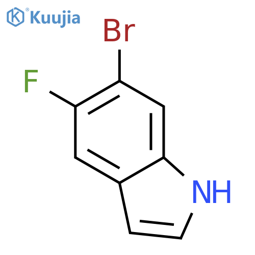 6-Bromo-5-fluoro-1H-indole structure