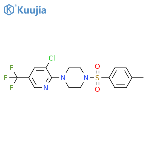 1-[3-CHLORO-5-(TRIFLUOROMETHYL)-2-PYRIDINYL]-4-[(4-METHYLPHENYL)SULFONYL]PIPERAZINE structure